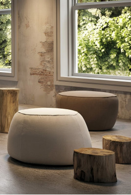 Sgabello a sedere Pouf Puff Pouf Pouf Pouf Poggiapiedi Ottomana Velluto 50x67m Tessuto