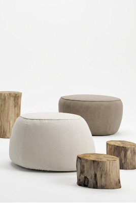 Sgabello a sedere Pouf Puff Pouf Pouf Pouf Poggiapiedi Ottomana Velluto 50x67m Tessuto
