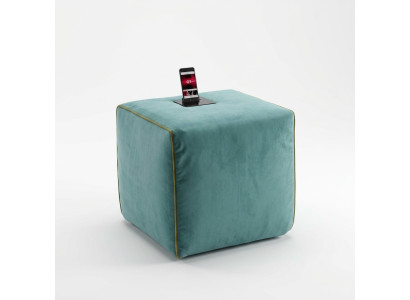 Postazione di ricarica sgabello cellulare sgabello imbottito sgabello pouf pouf poggiapiedi