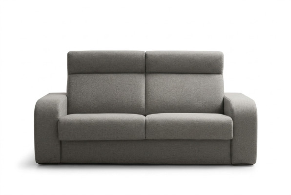 Moderno divano di lusso design 2 posti in tessuto grigio alfitalia per arredamento soggiorno.