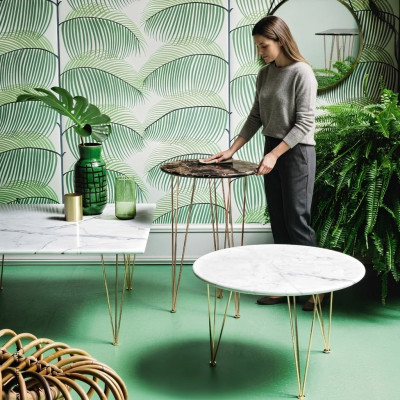 Tavolino di lusso design mobili da salotto rotondi in stile moderno ed elegante