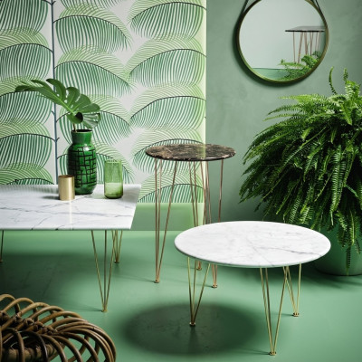 Tavolino di lusso design mobili da salotto rotondi in stile moderno ed elegante