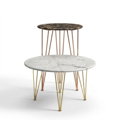 Tavolino di lusso design mobili da salotto rotondi in stile moderno ed elegante