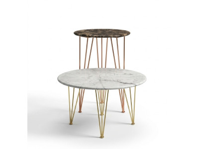 Tavolino di lusso design mobili da salotto rotondi in stile moderno ed elegante