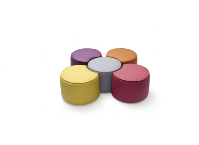 Sgabello Pouf Pouf Poggiapiedi 5x Sgabello Panchina Sedia Pouf Set Gruppo