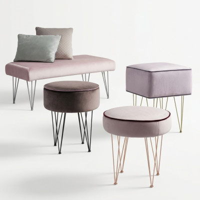 Pouf otomano sgabello sedile sgabello appendiabiti sgabello rotondo sgabello imbottito