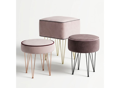 Sgabello Poggia piedi Pouf Relax Pouf Pouf Tondo Poggiapiedi Pouf Pouf Imbottito Nuovo