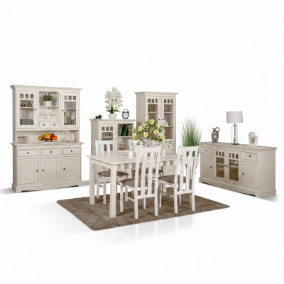 Vetrina credenza buffet mobile design stile country italiano di lusso.