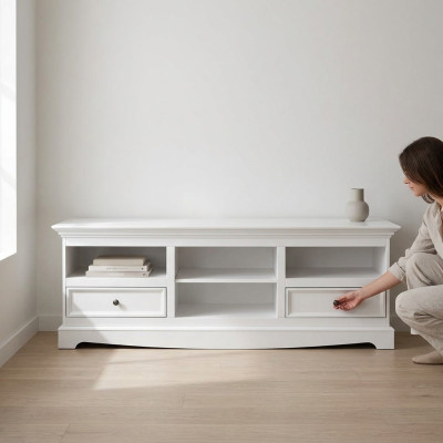 Mobile porta TV Basso Credenza RTV Comò Mobile TV Stile Country Basi TV