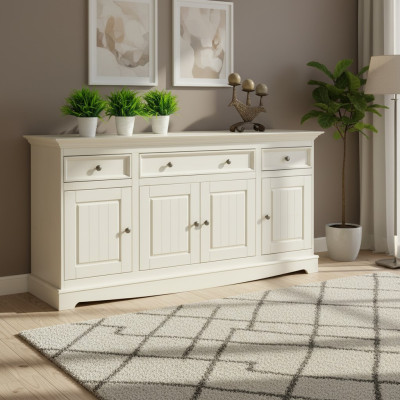 Mobiletto da casa di design in stile country, credenza, armadio, mensola in legno di lusso, comodini, credenza.