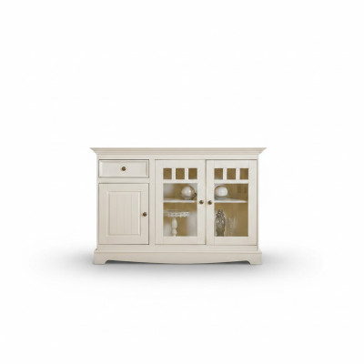 classico comò credenza in stile country bianca mobiletto buffet sala da pranzo