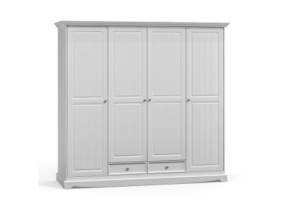 Armadio Armadietto Armadio Mensola Classico In Legno Stile Rustico Bianco Nuovo