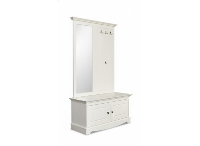 Garderoba Set Armadio Scarpiera Armadio Set Completo Stand Specchio 2 pezzi.