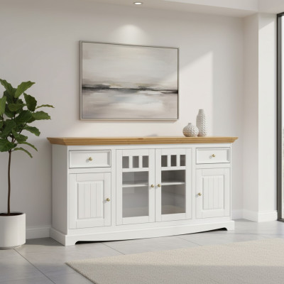 Vetrina credenza da cucina stile country scaffale credenza armadio buffet vetrina nuovo