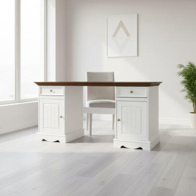 Design scrivania stile italiano, mobili classici di lusso per ufficio scrivania sedia casa di campagna.