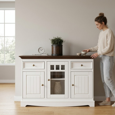 Mobile in legno, armadi, soggiorno, credenza, vetrina, cassettiera classica, cassettiere.