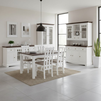 Tavoli da pranzo in stile classico, robusti da 150-197 cm, tavolo da pranzo XXL per il soggiorno.   Tavoli da pranzo in stile classico, robusti da 150-197 cm, tavolo da pranzo XXL per il soggiorno.