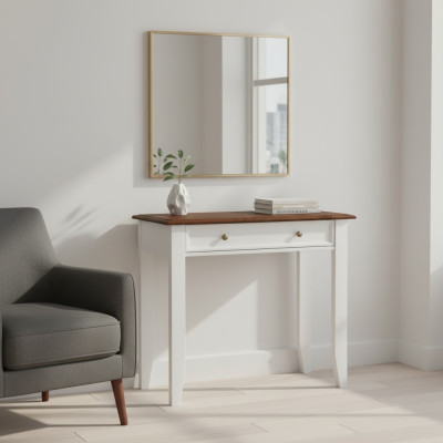 Consolle tavolo Vera legno Mobili massicci Tavolo trucco Vanity