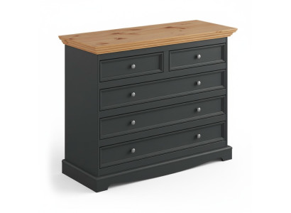 Comò di lusso, comodini in stile country, mobili design, imbottiti in legno, consolle nera.