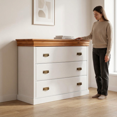 Cassettiera classica cassetti armadietto credenza legno armadi scaffale nuovo