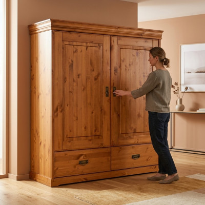 Armadio camera da letto Scaffali Mensola Armadi Legno Multiuso Armadio Abbigliamento Mobili
