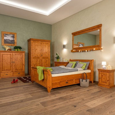 Design di lusso Letti matrimoniali in hotel in legno 180x200 cm con imbottitura.