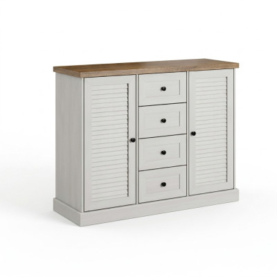 Comodini Scaffale Scaffale Legno massiccio Sideboard Armadio Design Comò Armadi
