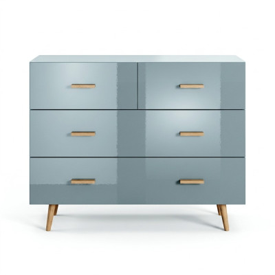 Comò in legno design armadio moderno cassettiere mobili credenza legno nuovo