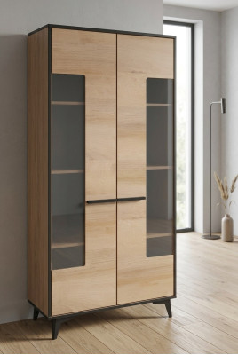 Vetrine armadio comò in vetro Armadio da designer in legno Nuovo comò Vetrina comodini