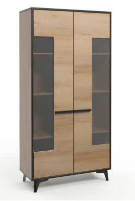 Vetrine armadio comò in vetro Armadio da designer in legno Nuovo comò Vetrina comodini