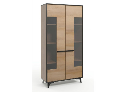Vetrine armadio comò in vetro Armadio da designer in legno Nuovo comò Vetrina comodini