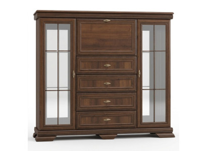 Armadi in legno, cassettiera da 158 cm, credenza in massello di legno.