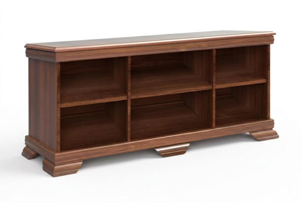 Collezione soggiorno: credenza, mobili, mobile TV, tavolo, armadio, ripiano basso.