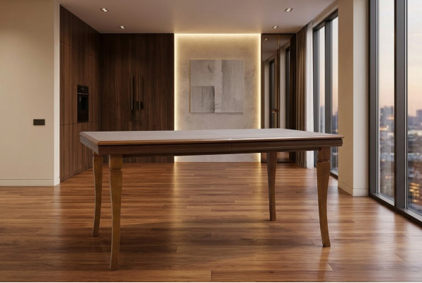 Sala da pranzo Soggiorno classico Marrone Ufficio Designer Tavolo da pranzo Design Tavolo legno  Sala da pranzo Soggiorno classico Marrone Ufficio Designer Tavolo da pranzo Design Tavolo legno