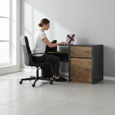 Tavolo in legno massello per computer, scrivania da ufficio, scrivania, mobili da ufficio, tavoli, tavolo in legno.