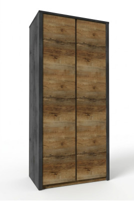 Armadi da camera in legno, armadio per abiti di design in stile country, marrone.