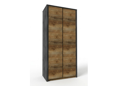 Armadi da camera in legno, armadio per abiti di design in stile country, marrone.