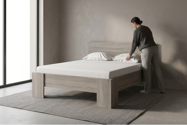 Mobili di design di lusso Letto in legno letto Stile country Letti matrimoniali in legno