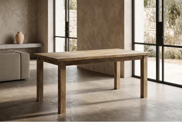 Tavolo da pranzo Nuovo Tavolo Sala da pranzo Soggiorno Mobili in legno massiccio Mobili in legno Fatto a mano Nuovo