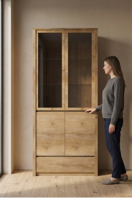 Vetrina in vetro Armadio in vetro Armadi Armadio Legno Mobili Nuovi Vetrine Armadio in legno Nuovo