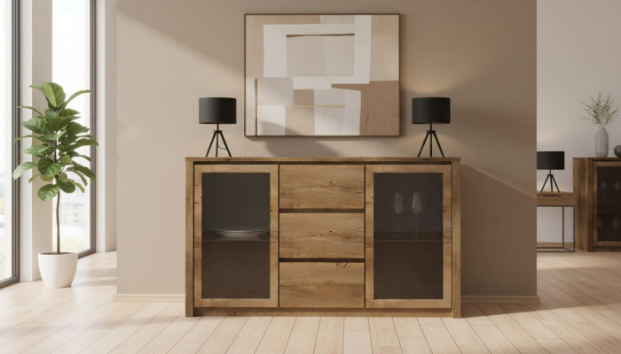 Comodini in legno Armadi Nuovo Vassoio Armadio Comò Massiccio Consolle Mobili Nuovo