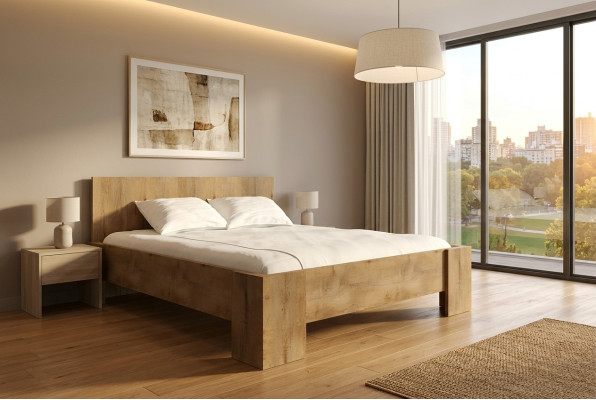 Lusso tessuto imbottito designer letto camera da letto tessile legno hotel