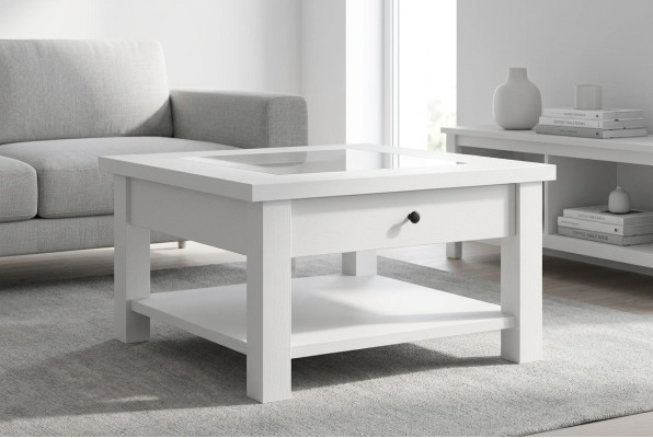 Tavolo in legno Tavolini in legno mobili da soggiorno massicci 93x93cm tavoli massicci