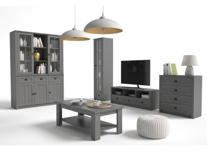 Set di mobili per soggiorno Designer Soggiorno Credenza Tavolino Composizione 5 pezzi.