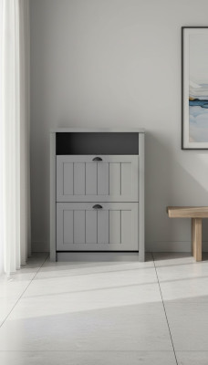 Mobile porta scarpe scaffale armadio in legno massiccio.