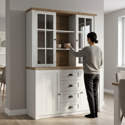 Classico armadio armadietto credenza soprammobile credenza parete armadietto W2D.