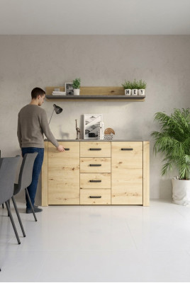 Design cassettone mobile credenza classica in legno per soggiorno moderno di lusso NUOVO