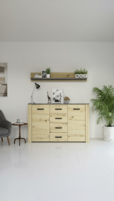 Design cassettone mobile credenza classica in legno per soggiorno moderno di lusso NUOVO