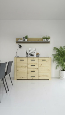 Design cassettone mobile credenza classica in legno per soggiorno moderno di lusso NUOVO