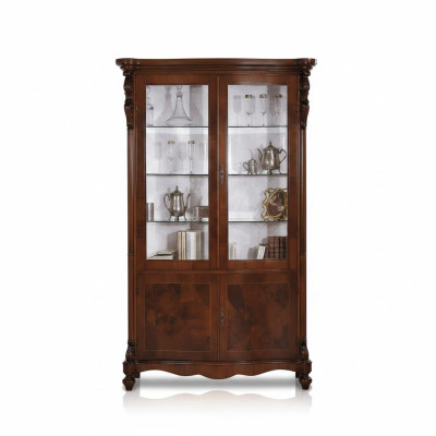 Lusso Armadio Legno Mobili Armadi Vetrina Libreria Archivio Vetrina Antico